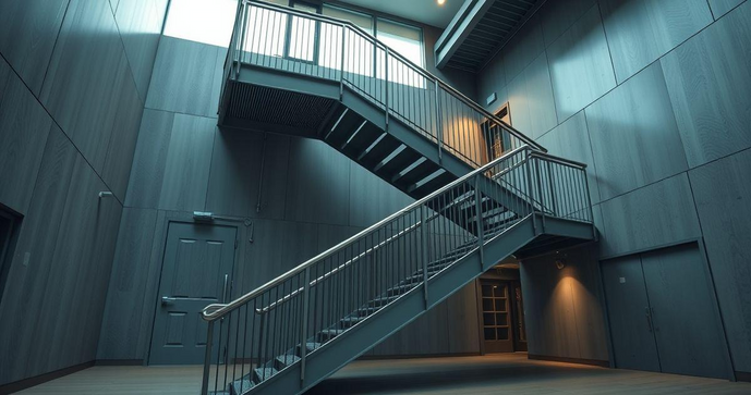 Escada de aço: segurança e durabilidade para sua construção