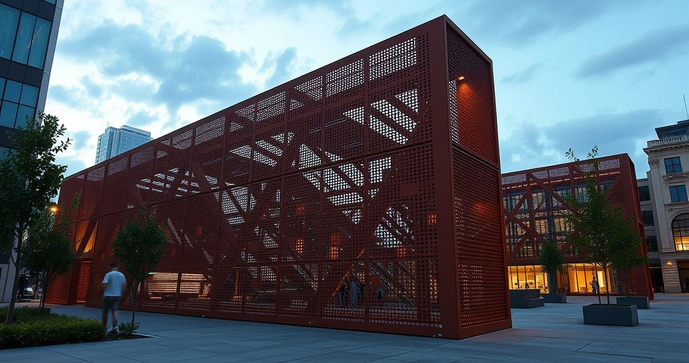 Como o Aço Corten Perfurado Transformou Projetos de Arquitetura Modernos