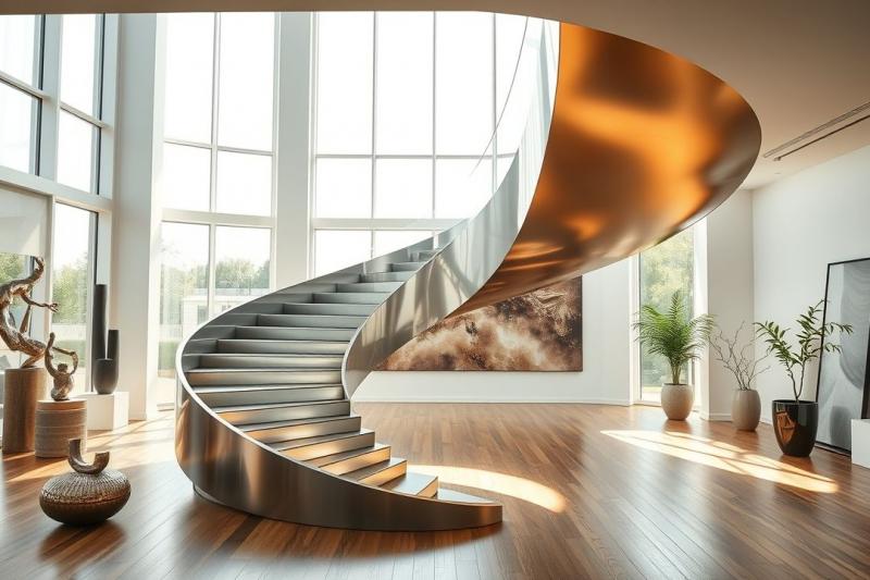 Escada de Aço Caracol: Beleza e Funcionalidade